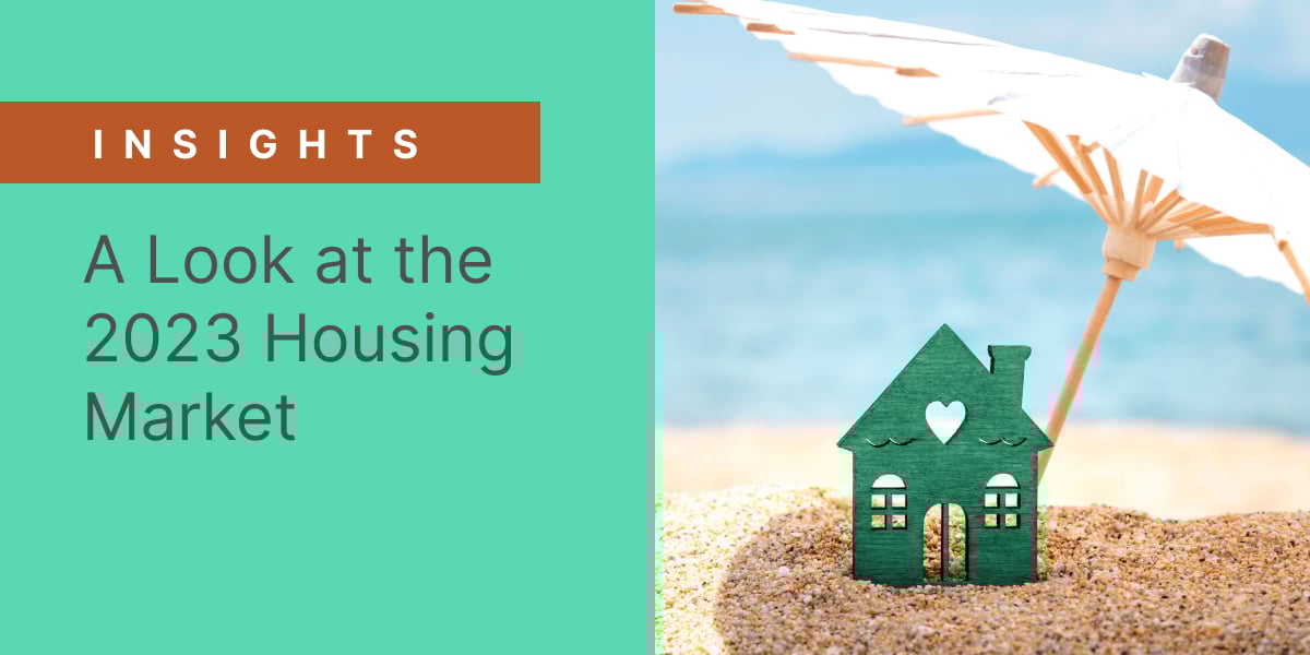 small model house on the beach with an umbrella and the overlay text: