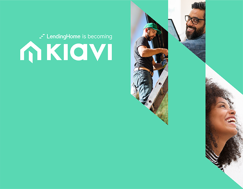 A  branded banner about becoming Kiavi.